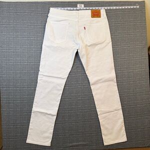 Levi's 511 Men's Jeans White Denim Skinny Fit Stretch Size 36x34